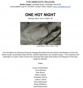 ONEHOTNIGHTPRESSRELEASE